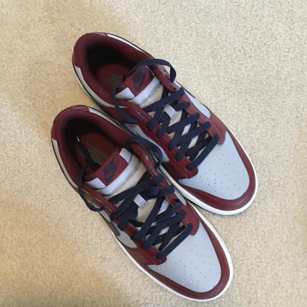 Nike Dunk Low Retro Wolf Grey Obsidian Sneakers - Picture 4 of 4